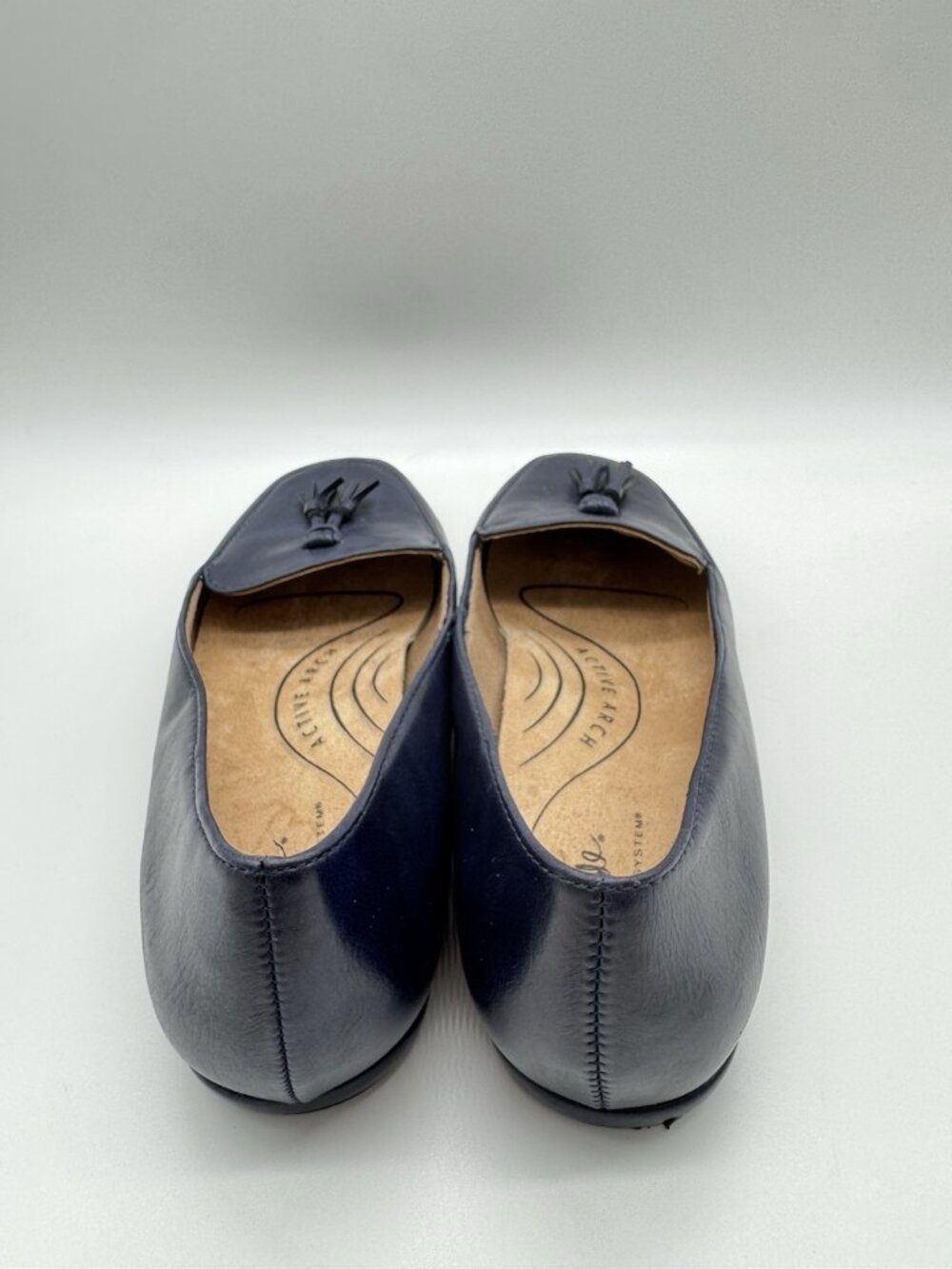 Life Stride Soft Style Womens 7 Loafers Active Arch Tassel Navy Blue Comfort - Picture 4 of 7